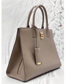 BURBERRY SMALL FRANCES TOTE BAG IN LIGHT BROWN GRAINED CALFSKIN LEATHER