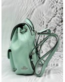 COACH MINI TURNLOCK RUCKSACK BACKPACK IN MINT GREEN LEATHER