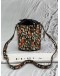 FURLA JUNGLE PRINT BUCKET CROSSBODY BAG IN MULTICOLOR LEATHER