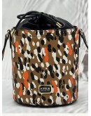 FURLA JUNGLE PRINT BUCKET CROSSBODY BAG IN MULTICOLOR LEATHER