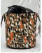 FURLA JUNGLE PRINT BUCKET CROSSBODY BAG IN MULTICOLOR LEATHER