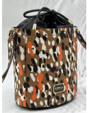 FURLA JUNGLE PRINT BUCKET CROSSBODY BAG IN MULTICOLOR LEATHER