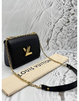LOUIS VUITTON TWIST MM IN BLACK EPI LEATHER