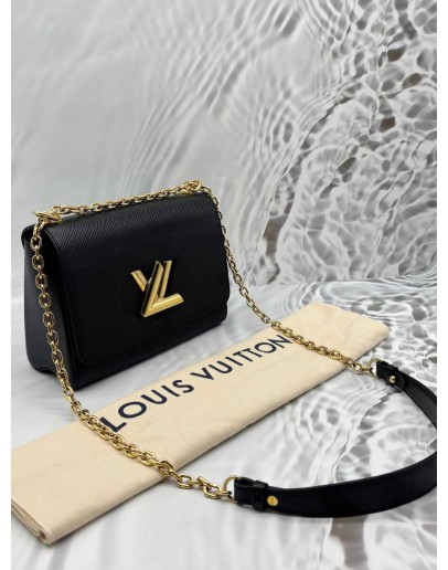 LOUIS VUITTON TWIST MM IN BLACK EPI LEATHER