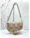 (LIKE NEW) LOUIS VUITTON IVY WALLET ON CHAIN IN TOURTERELLE WITH CREME MONOGRAM EMPREINTE LEATHER -FULL SET-