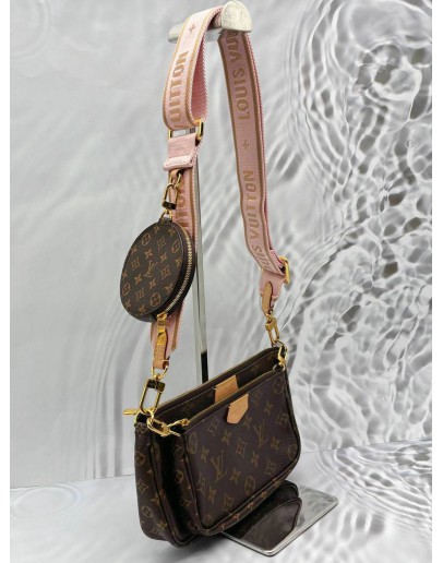 LOUIS VUITTON MULTI POCHETTE ACCESSORIES IN BROWN MONOGRAM CANVAS