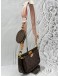 LOUIS VUITTON MULTI POCHETTE ACCESSORIES IN BROWN MONOGRAM CANVAS