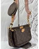 LOUIS VUITTON MULTI POCHETTE ACCESSORIES IN BROWN MONOGRAM CANVAS