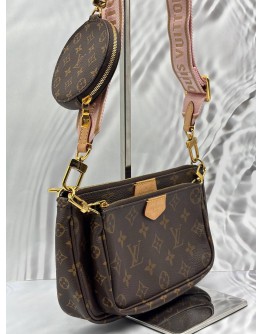LOUIS VUITTON MULTI POCHETTE ACCESSORIES IN BROWN MONOGRAM CANVAS
