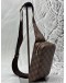 LOUIS VUITTON GERONIMOS CROSSBODY BAG IN BROWN DAMIER EBENE CANVAS
