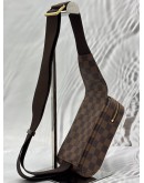 LOUIS VUITTON GERONIMOS CROSSBODY BAG IN BROWN DAMIER EBENE CANVAS