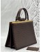 LOUIS VUITTON DEESSE LIMITED EDITION HANDLE BAG IN BROWN OSTRICH LEATHER