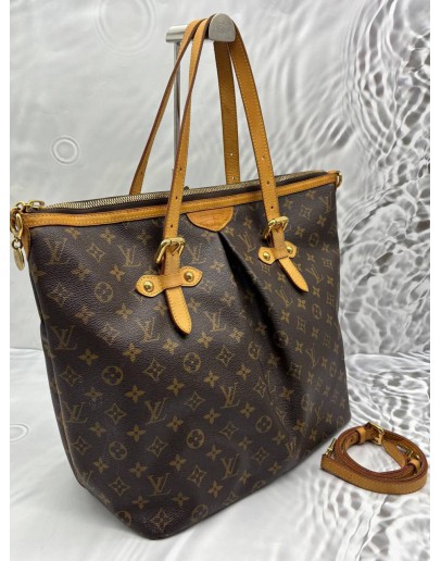 LOUIS VUITTON PALERMO GM IN BROWN MONOGRAM CANVAS