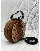 LOUIS VUITTON PETITE BOITE CHAPEAU IN MULTICOLOR MONOGRAM REVERSE CANVAS WITH PRINTED LEOPARD