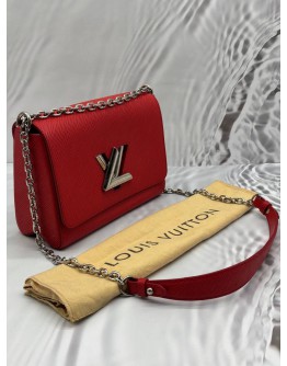 LOUIS VUITTON TWIST MM IN RED EPI LEATHER