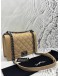 CHANEL BOY MEDIUM SHOULDER BAG IN BEIGE CALFSKIN LEATHER