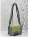 CHANEL BOY SMALL SHOULDER BAG IN LIGHT GREEN GALUCHAT STINGRAY LEATHER WITH LIGHT BLUE CALFSKIN LEATHER