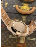 (LIKE NEW) ROLEX DAYTONA REF 116505 18K 750 EVEROSE GOLD UPGRADE 116595RBOW RAINBOW SAPPHIRE BLACK DIAL 40MM AUTOMATIC WATCH
