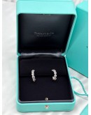 (LIKE NEW) TIFFANY & CO. INSIDE OUT HOOP EARRINGS IN DIAMOND WITH PLATINUM -FULL SET-