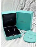 (LIKE NEW) TIFFANY & CO. INSIDE OUT HOOP EARRINGS IN DIAMOND WITH PLATINUM -FULL SET-