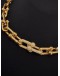 (LIKE NEW) TIFFANY & CO. HARDWEAR GRADUATED LINK NECKLACE IN 18K 750 YELLOW GOLD WITH PAVE DIAMONDS