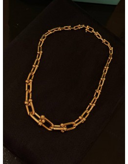(LIKE NEW) TIFFANY & CO. HARDWEAR GRADUATED LINK NECKLACE IN 18K 750 YELLOW GOLD