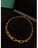(LIKE NEW) TIFFANY & CO. HARDWEAR GRADUATED LINK NECKLACE IN 18K 750 YELLOW GOLD