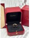 CARTIER LOVE DOUBLE RING SIZE 50 IN 18K 750 ROSE GOLD WITH 18K 750 WHITE GOLD -FULL SET- 