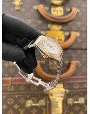 (LIKE NEW) 2022 OMEGA CONSTELLATION LADY 18K 750 ROSE GOLD DIAMOND REF 123.25.27.60.55.008 MOTHER OF PEARL DIAL 27MM QUARTZ WATCH