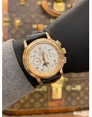 (LIKE NEW) 2018 ZENITH EL PRIMERO CHRONOMASTER CHRONOGRAPH MOONPHASE 18K 750 ROSE GOLD REF 17.0240.410 WHITE DIAL 40MM AUTOMATIC WATCH