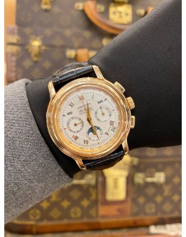 (LIKE NEW) 2018 ZENITH EL PRIMERO CHRONOMASTER CHRONOGRAPH MOONPHASE 18K 750 ROSE GOLD REF 17.0240.410 WHITE DIAL 40MM AUTOMATIC WATCH