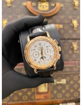 (LIKE NEW) 2018 ZENITH EL PRIMERO CHRONOMASTER CHRONOGRAPH MOONPHASE 18K 750 ROSE GOLD REF 17.0240.410 WHITE DIAL 40MM AUTOMATIC WATCH