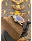 (BRAND NEW) 2026 HERMES ARCEAU 18K 750 WHITE GOLD UNISEX REF AR8.790A BLUE GUILLOCHE DIAL 40MM AUTOMATIC WATCH -FULL SET-