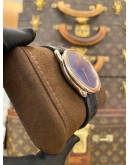 (BRAND NEW) 2026 HERMES ARCEAU 18K 750 WHITE GOLD UNISEX REF AR8.790A BLUE GUILLOCHE DIAL 40MM AUTOMATIC WATCH -FULL SET-