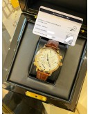2019 MAURICE LACROIX MASTERPIECE CHRONOGRAPH 18K 750 YELLOW GOLD REF MP7018 WHITE DIAL 43MM AUTOMATIC WATCH