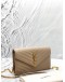 (CLEAR STOCK) (LIKE NEW) YSL SAINT LAURENT CASSANDRE ENVELOPE WALLET ON CHAIN IN BEIGE GRAIN DE POUDRE LEATHER -FULL SET-
