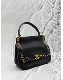 CHANEL PIERCING CHIC FLAP BAG IN BLACK CAVIAR LEATHER