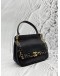 CHANEL PIERCING CHIC FLAP BAG IN BLACK CAVIAR LEATHER