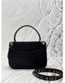 CHANEL PIERCING CHIC FLAP BAG IN BLACK CAVIAR LEATHER