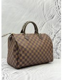 (LIKE NEW) LOUIS VUITTON SPEEDY 30 IN BROWN DAMIER EBENE CANVAS