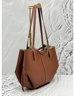 (LIKE NEW) POLENE CYME MINI IN CAMEL LEATHER
