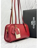 (LIKE NEW) COACH SWING ZIP IN RED LEATHER -FULL SET-
