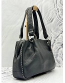 BRAUN BUFFEL TOTE BAG IN BLACK LEATHER