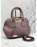 BURBERRY ORCHARD BOWLING BAG IN LIGHT PURPLE LEATHER