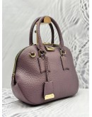BURBERRY ORCHARD BOWLING BAG IN LIGHT PURPLE LEATHER