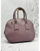 BURBERRY ORCHARD BOWLING BAG IN LIGHT PURPLE LEATHER