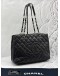CHANEL GST GRAND SHOPPING TOTE BAG IN BLACK CAVIAR LEATHER