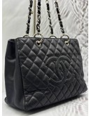 CHANEL GST GRAND SHOPPING TOTE BAG IN BLACK CAVIAR LEATHER