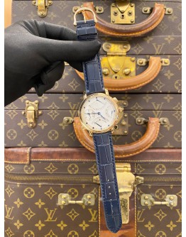 (LIKE NEW) 2019 MAURICE LACROIX MASTERPIECE CHRONOGRAPH 18K 750 YELLOW GOLD REF MP7018 WHITE DIAL 43MM AUTOMATIC WATCH