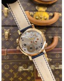 (LIKE NEW) 2019 MAURICE LACROIX MASTERPIECE CHRONOGRAPH 18K 750 YELLOW GOLD REF MP7018 WHITE DIAL 43MM AUTOMATIC WATCH